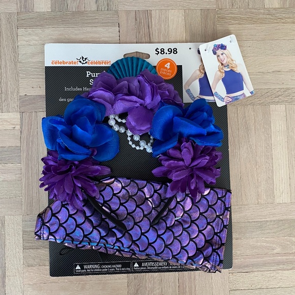 Mermaid Accessories - Headband and Gloves Only - Brand New and Never Used! - Picture 1 of 1